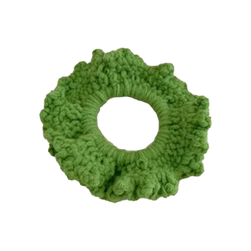 Knitted Hair Scrunchy Green, shop the best Christmas gift gifts for her for him from Inna carton online store dubai, UAE!