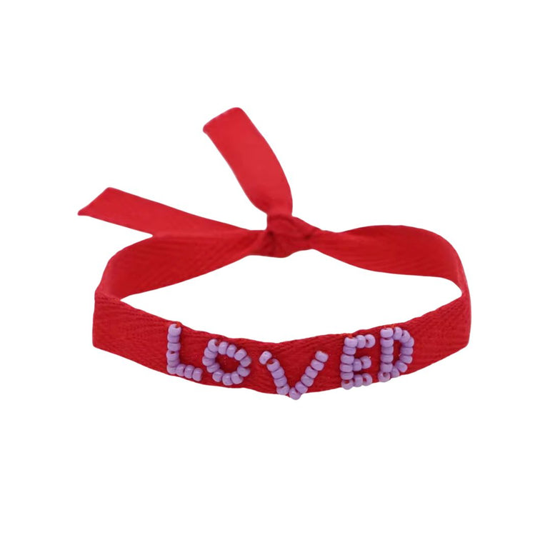 LOVED Beaded Bracelet, the best customized gift and gifts for her and for him from Inna Carton online shop Dubai, UAE!
