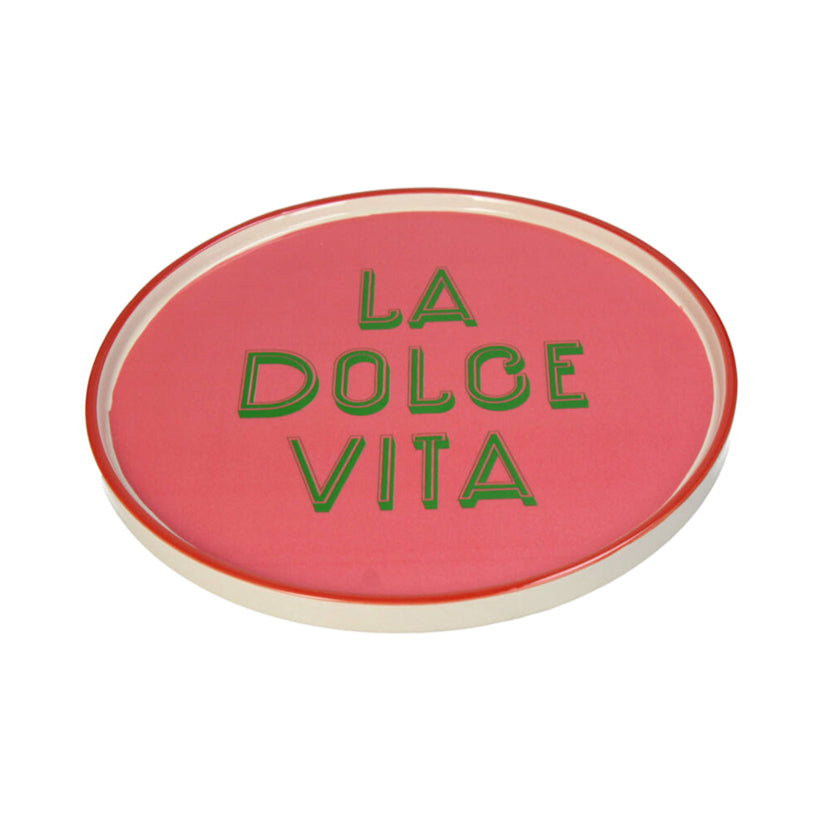 La Dolce Vita Dinner Plate, the best customized gift and gifts for her and for him from Inna Carton online shop Dubai, UAE!