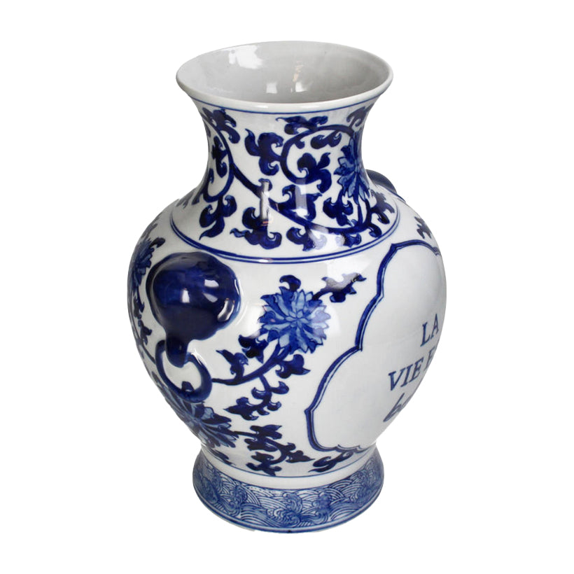La vie est belle Porcelain Vase, the best customized gift and gifts for her and for him from Inna Carton online shop Dubai, UAE!