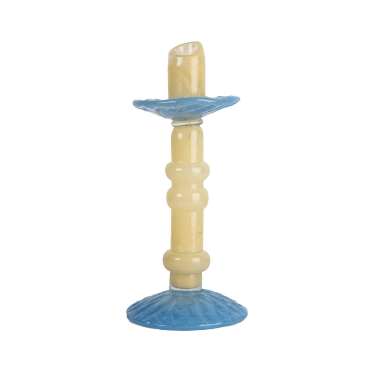 Lara Candlestick Beige Blue, the best customized gift and gifts for her and for him from Inna Carton online shop Dubai, UAE!