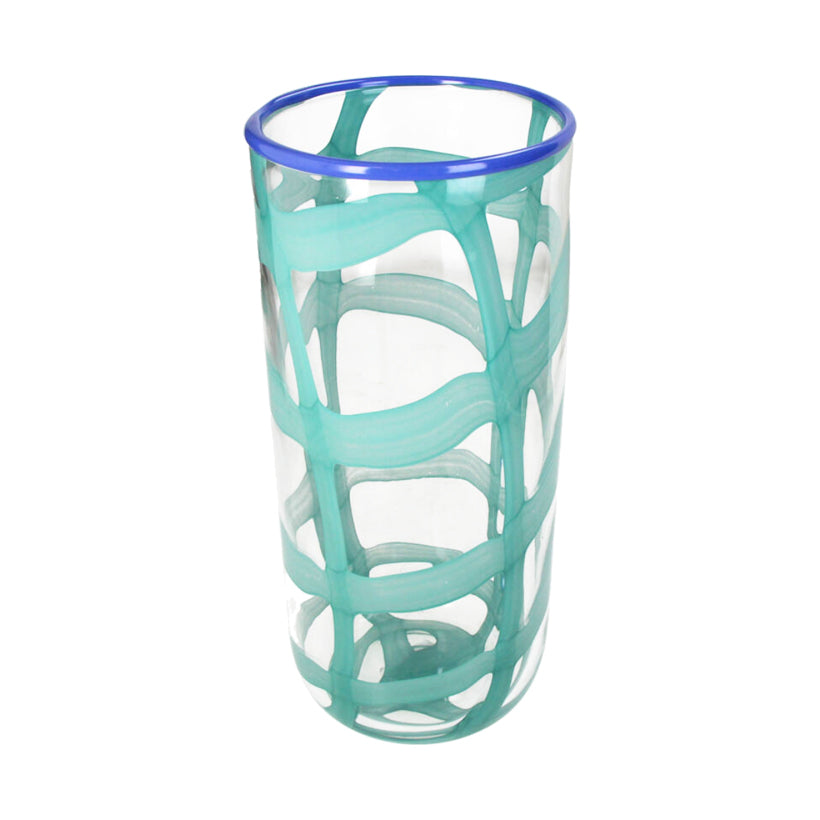 Large Paint Bloom Vase Turquoise, the best customized gift and gifts for her and for him from Inna Carton online shop Dubai, UAE!