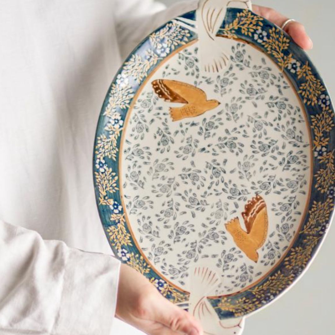 Liberty Bird Stoneware Serving Platter, the best customized gift and gifts for her and for him from Inna Carton online shop Dubai, UAE!
