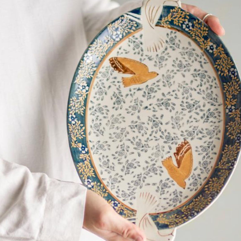 Liberty Bird Stoneware Serving Platter, the best customized gift and gifts for her and for him from Inna Carton online shop Dubai, UAE!
