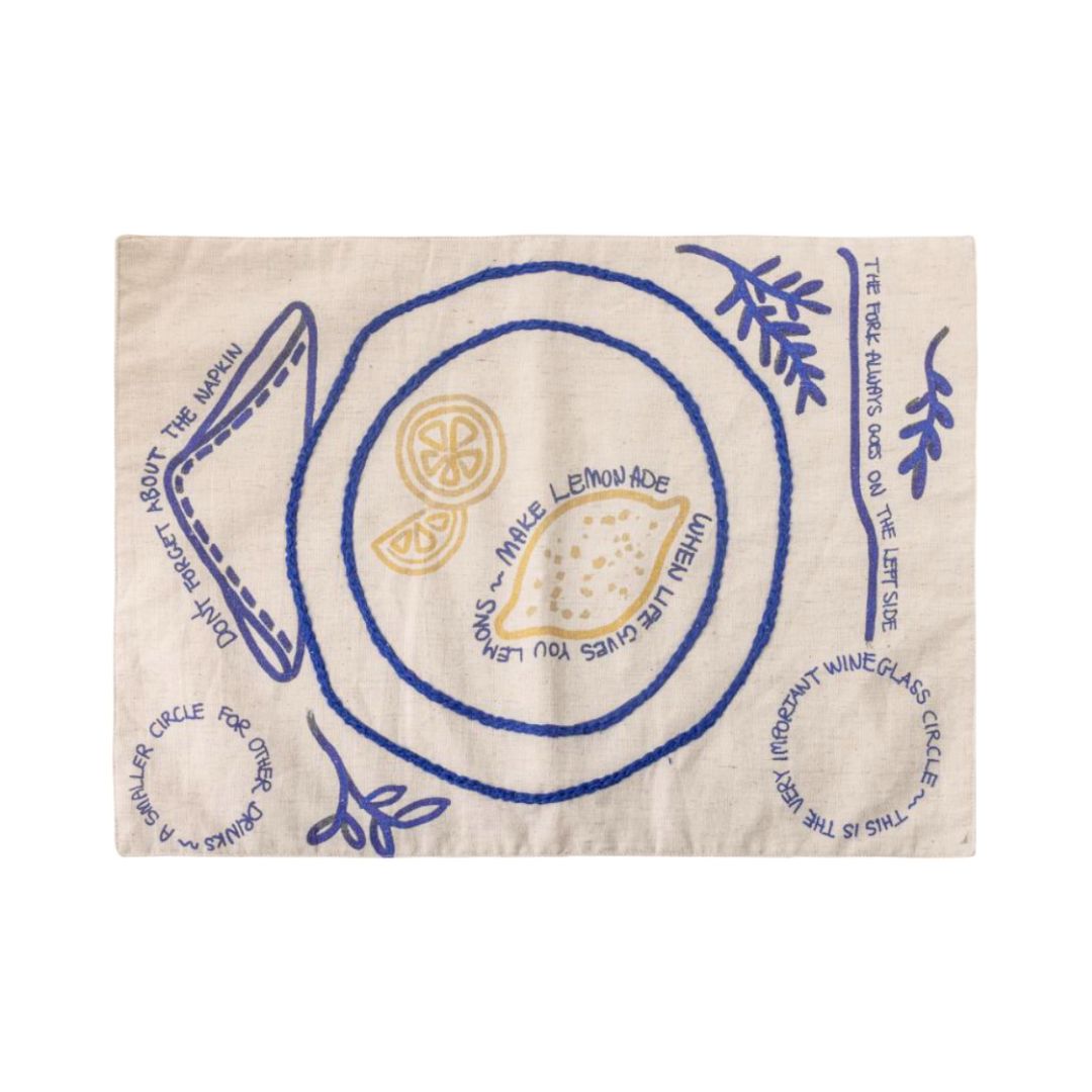 Limone Placemats, the best customized gift and gifts for her and for him from Inna Carton online shop Dubai, UAE!