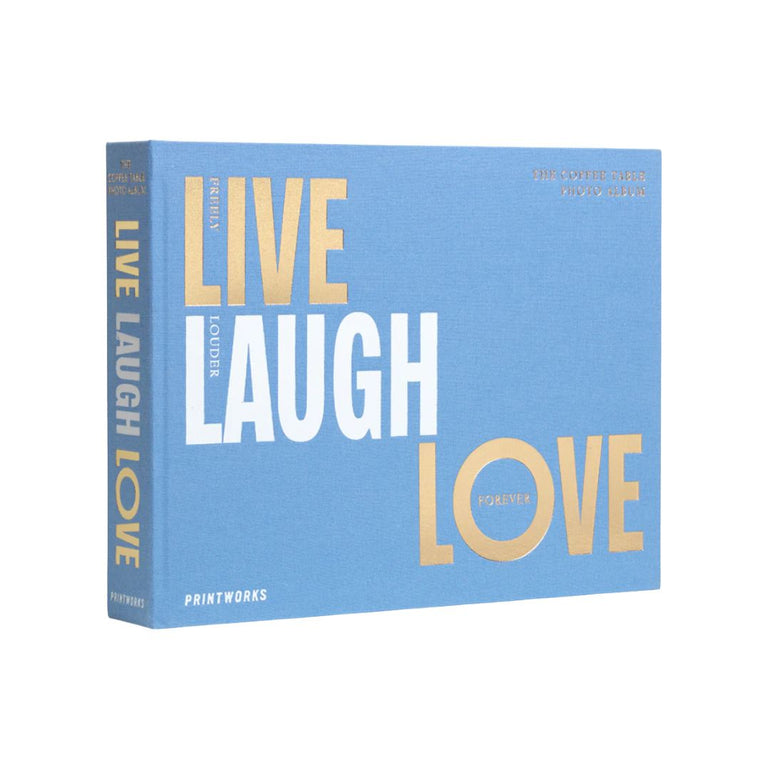 Live, Laugh, Love Linen Photo Album, the best customized gift and gifts for her and for him from Inna Carton online shop Dubai, UAE!
