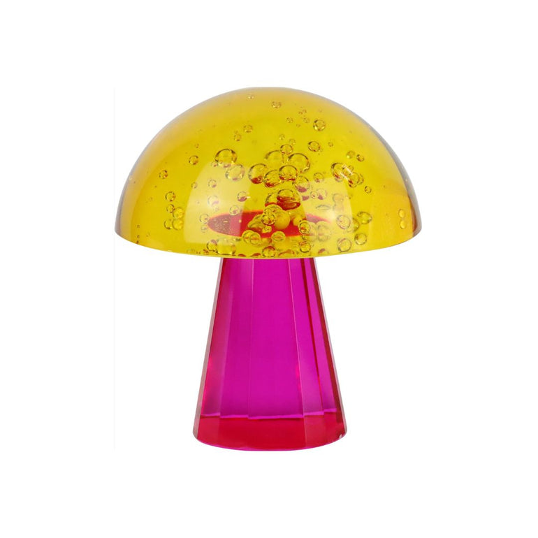 Lucky Mushroom Glass Paperweight Magenta Pink, the best customized gift and gifts for her and for him from Inna Carton online shop Dubai, UAE!

