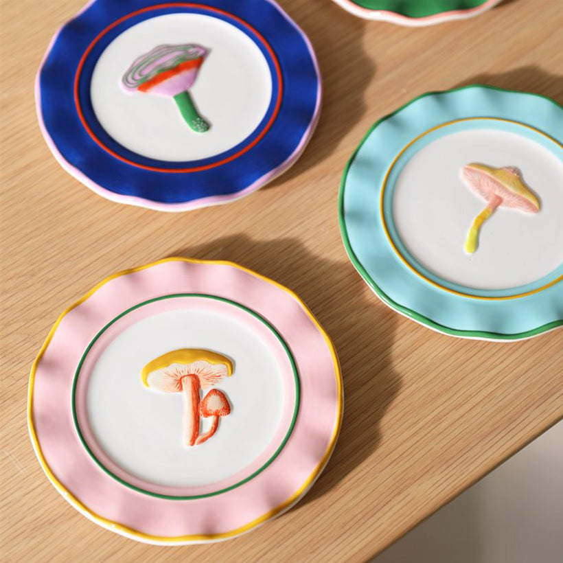 Magic Mushrooms Plates Set of 4, shop the best Christmas gift gifts for her for him from Inna carton online store dubai, UAE!