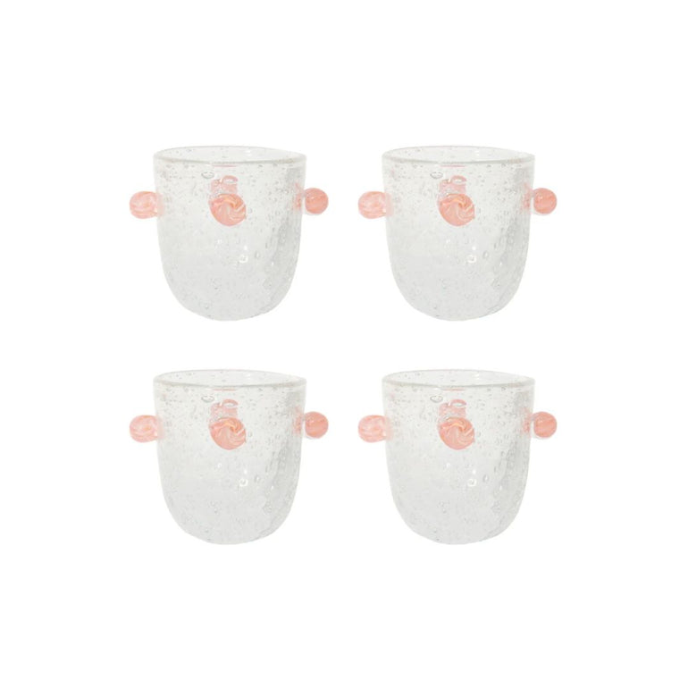 Manola Glass Tumblers Pink Set, the best customized gift and gifts for her and for him from Inna Carton online shop Dubai, UAE!
 