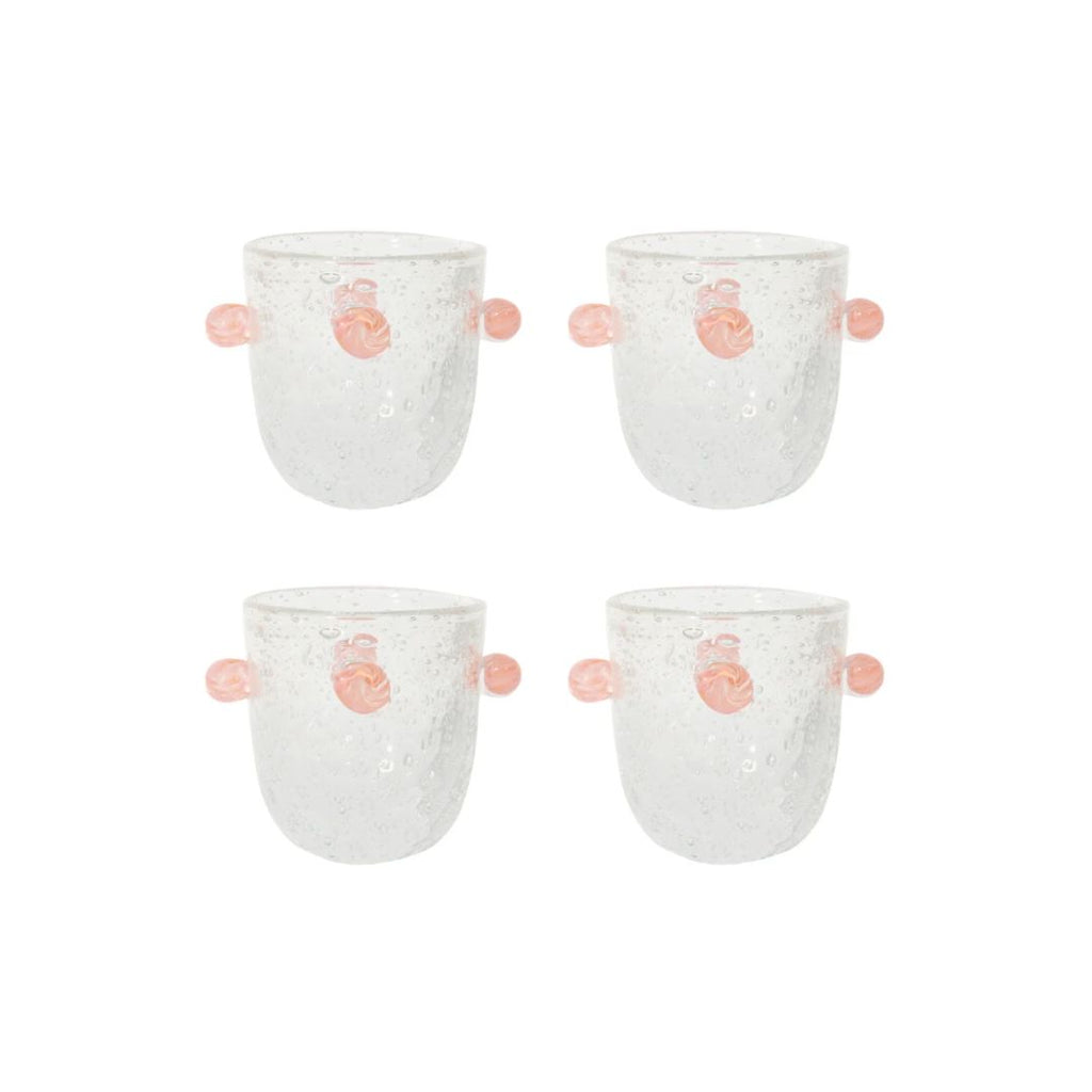 Manola Glass Tumblers Pink Set, the best customized gift and gifts for her and for him from Inna Carton online shop Dubai, UAE!
 
