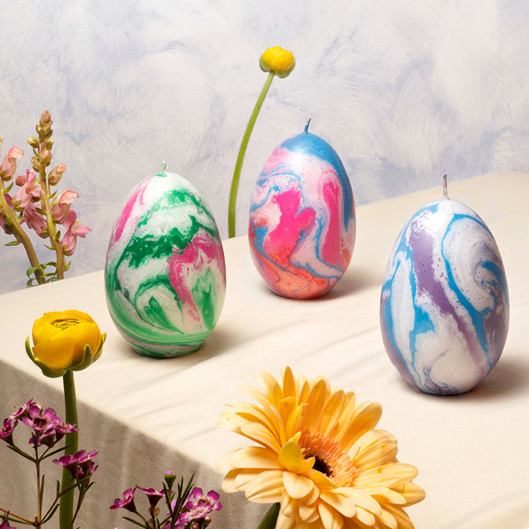 Marble Candle | Blue, shop the best Christmas gift gifts for her for him from Inna carton online store dubai, UAE!