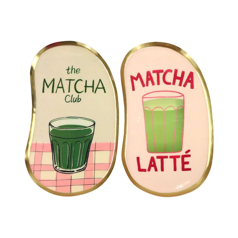 Matcha Latte Iron Tray, the best customized gift and gifts for her and for him from Inna Carton online shop Dubai, UAE!
