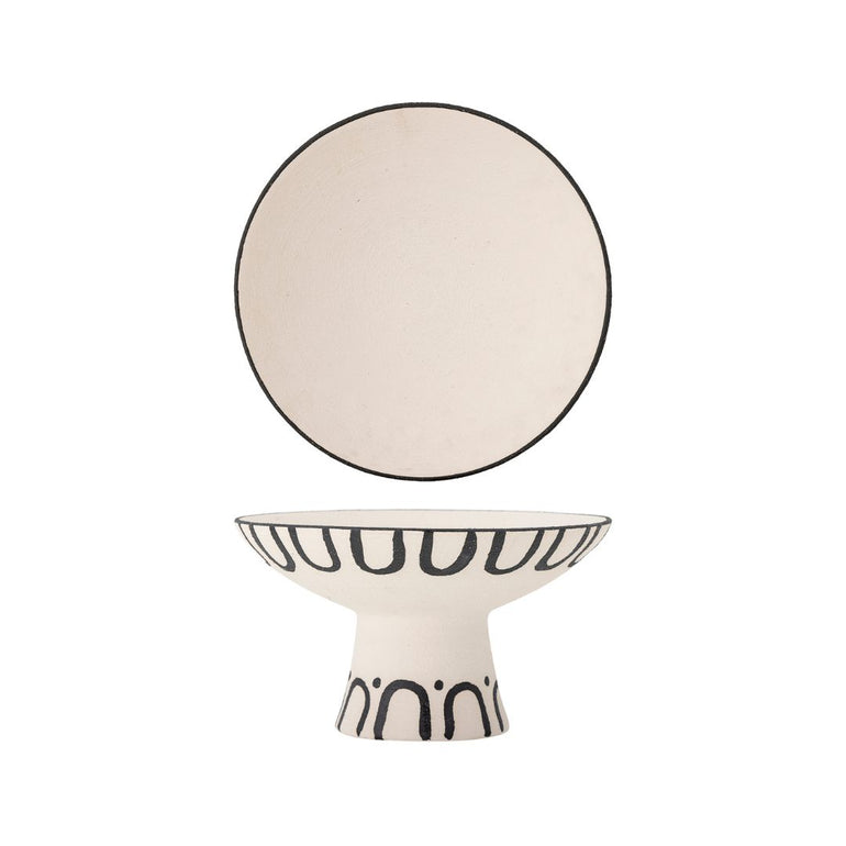 Mayotte Stoneware Pedestal Bowl Black, the best customized gift and gifts for her and for him from Inna Carton online shop Dubai, UAE!
