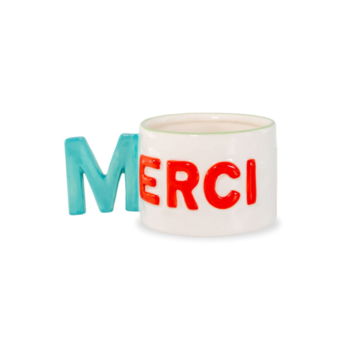Merci Ceramic Large Mug, the best customized gift and gifts for her and for him from Inna Carton online shop Dubai, UAE!
