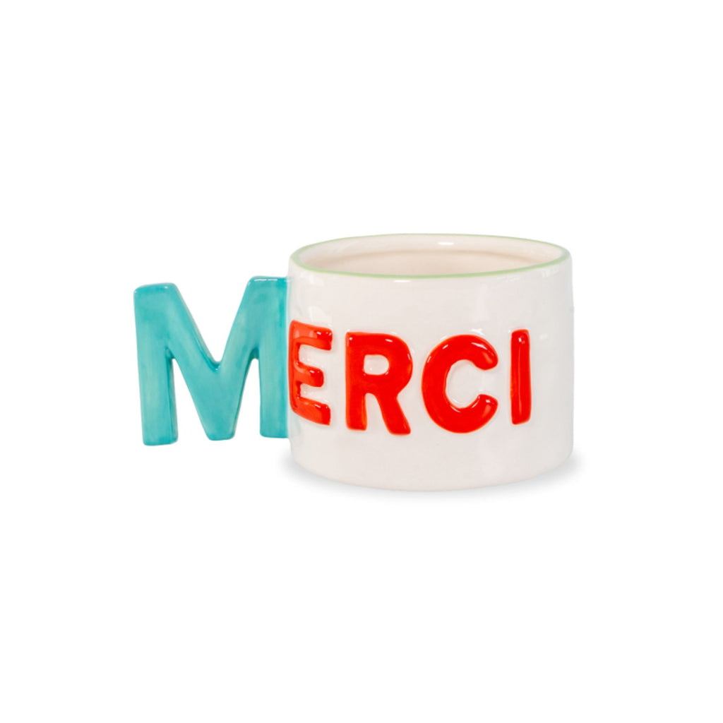 Merci Ceramic Large Mug, the best customized gift and gifts for her and for him from Inna Carton online shop Dubai, UAE!

