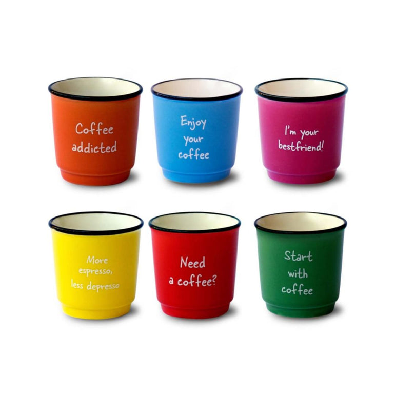 Mood Ceramic Coffee Cups Set, the best customized gift and gifts for her and for him from Inna Carton online shop Dubai, UAE!
