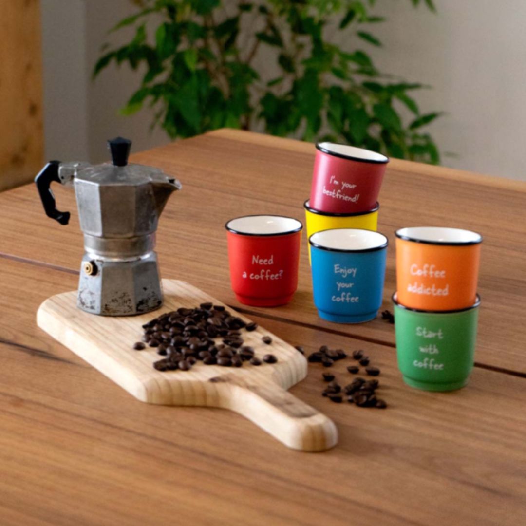 Mood Ceramic Coffee Cups Set, the best customized gift and gifts for her and for him from Inna Carton online shop Dubai, UAE!
