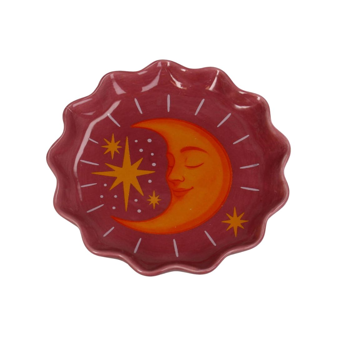 Moon Muse Ceramic Trinket Plate, the best customized gift and gifts for her and for him from Inna Carton online shop Dubai, UAE!
