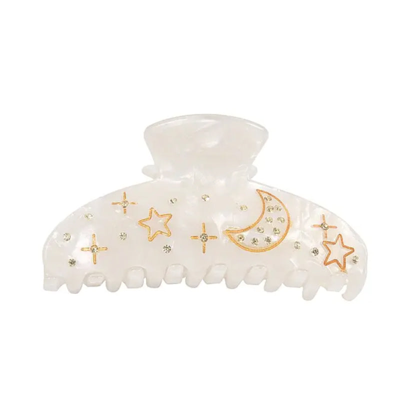 Moon Hair Clip | Pearl, shop the best Christmas gift gifts for her for him from Inna carton online store dubai, UAE!