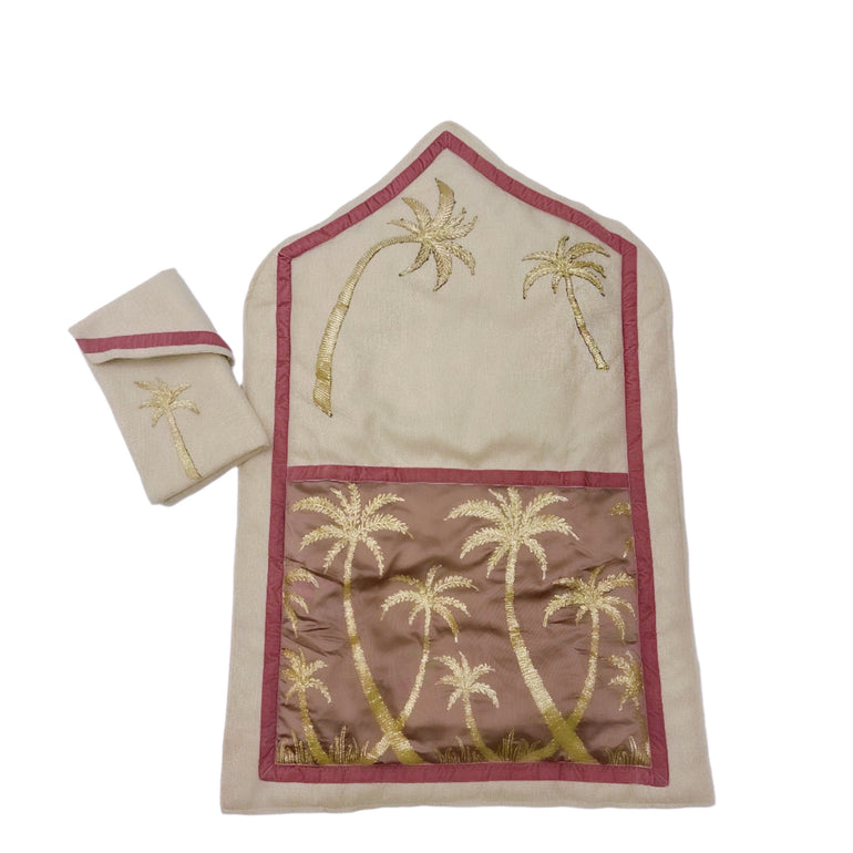 Nourie Coffee Cups with Brass Saucers
Holy Quran Hand Embroidered Pink Palm, the best ramadan customize gift and gifts for her and for him from Inna Carton online shop Dubai, UAE!
