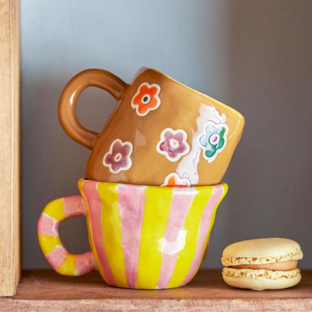 Nini Cup Set Mustard, the best customized gift and gifts for her and for him from Inna Carton online shop Dubai, UAE!