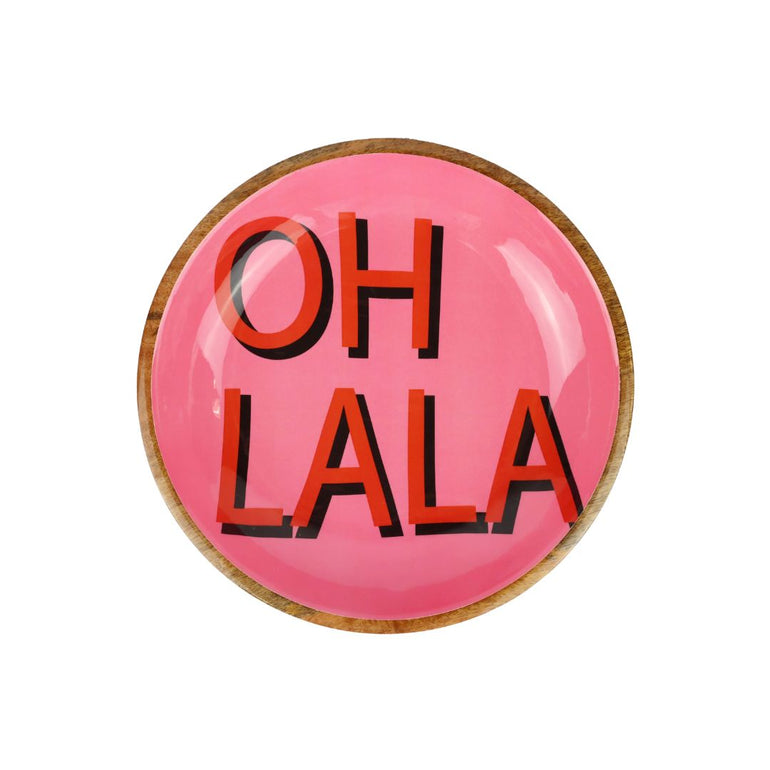 Oh La La Wooden Serving Bowl, the best customized gift and gifts for her and for him from Inna Carton online shop Dubai, UAE!
