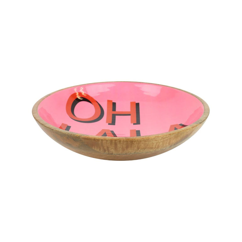Oh La La Wooden Serving Bowl, the best customized gift and gifts for her and for him from Inna Carton online shop Dubai, UAE!
