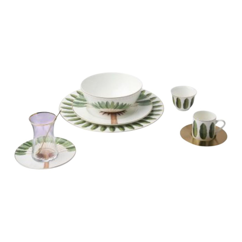 Palm Glass Tea Cup Set, the best customized gift and gifts for her and for him from Inna Carton online shop Dubai, UAE!
