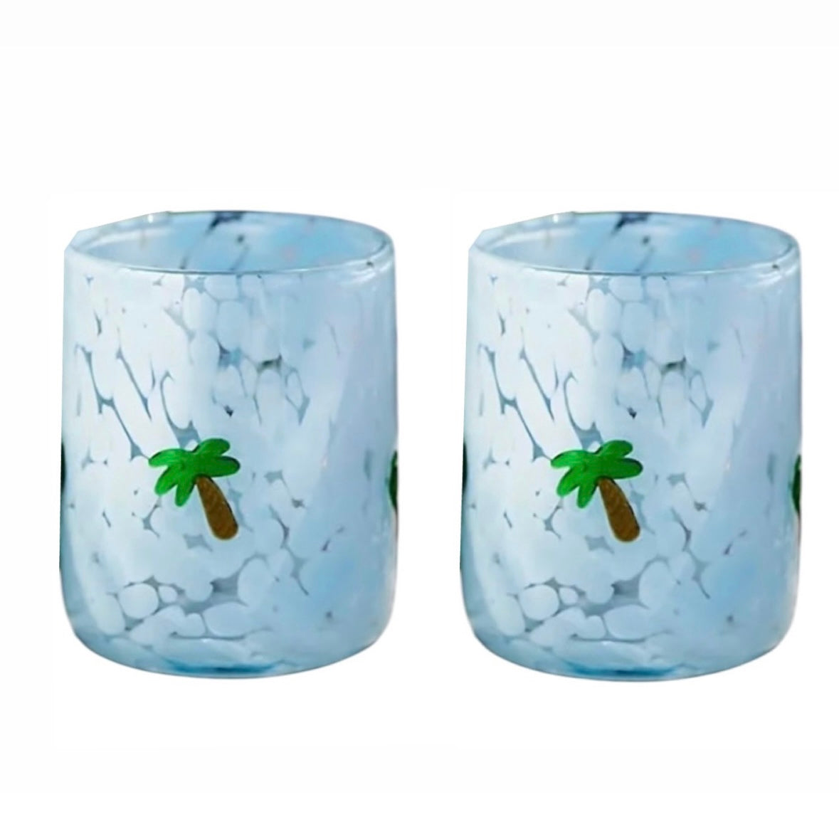 Palm Glass Tumblers, the best ramadan customize gift and gifts for her and for him from Inna Carton online shop Dubai, UAE!