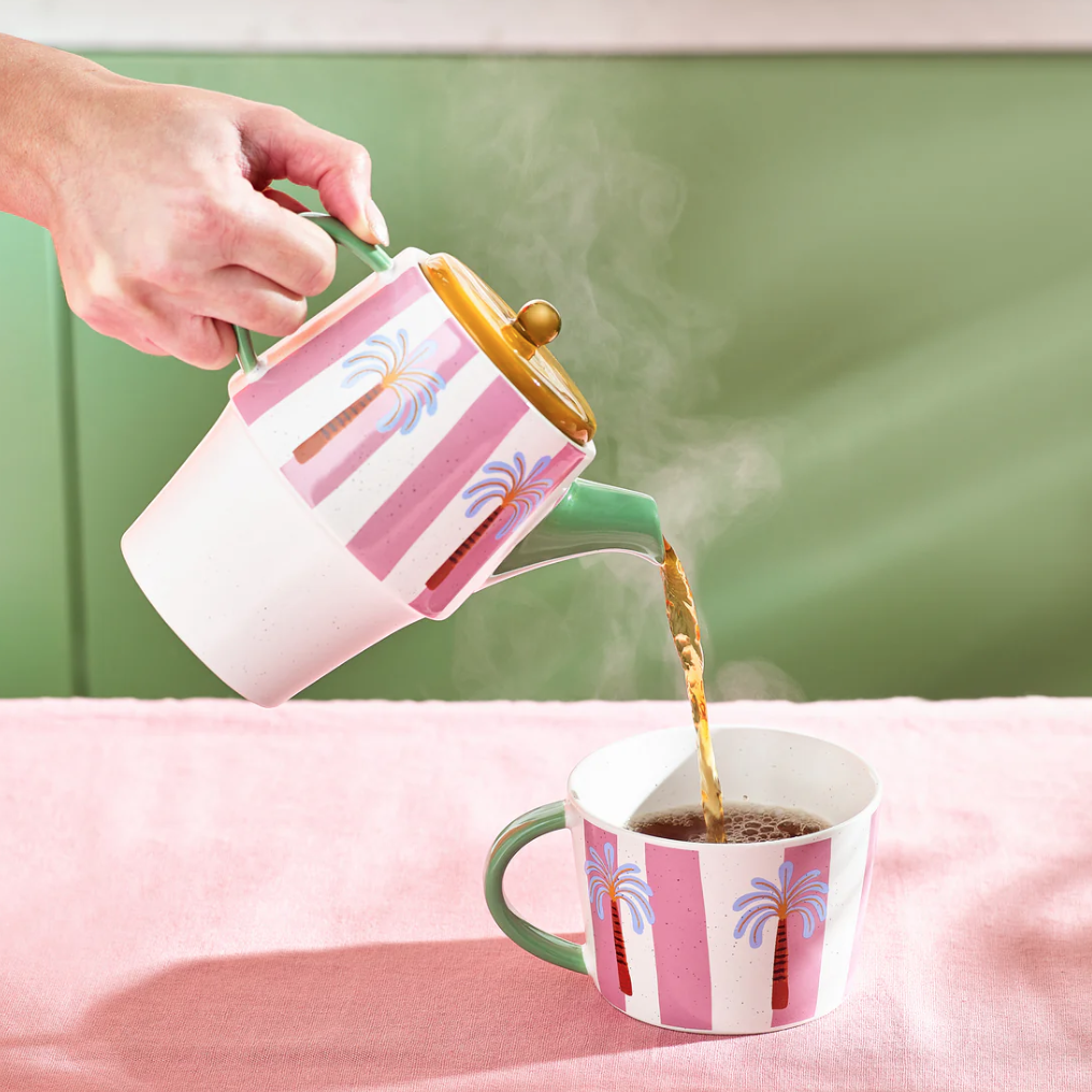 Palm Tea Set For One, the best customized gift and gifts for her and for him from Inna Carton online shop Dubai, UAE!