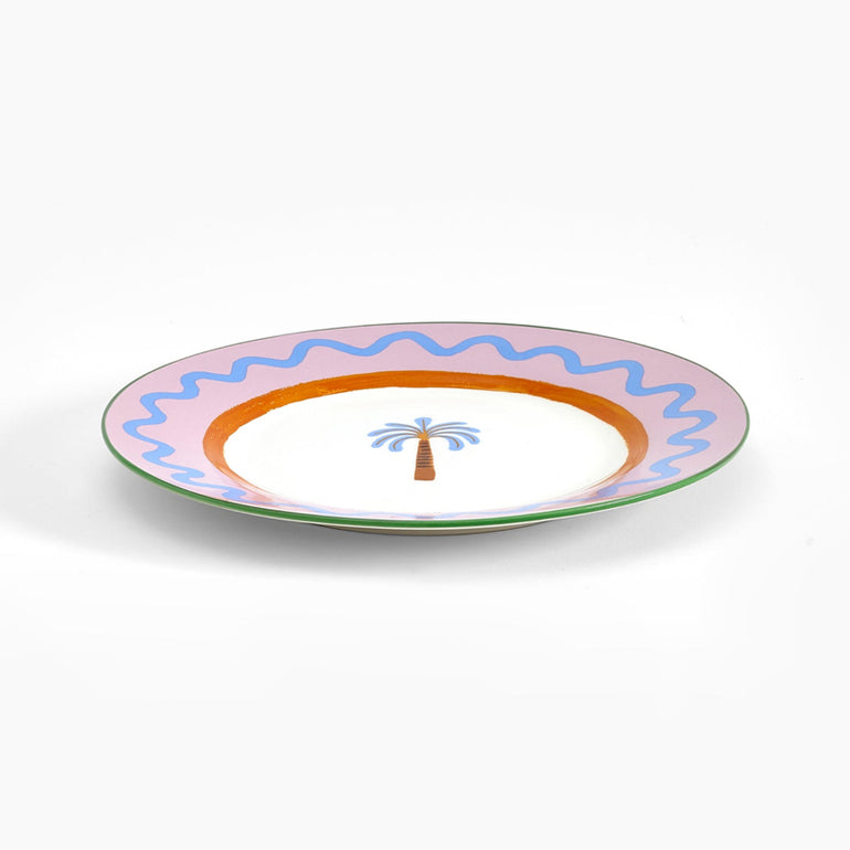 Eleanor Bowmer Electric Coast Palm Tree Dinner Plate, the best customize gift and gifts for her and for him from Inna Carton online shop Dubai, UAE!