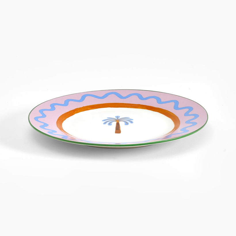 Eleanor Bowmer Electric Coast Palm Tree Dinner Plate, the best customize gift and gifts for her and for him from Inna Carton online shop Dubai, UAE!