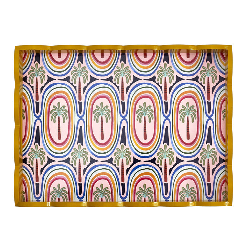 Eleanor Bowmer Electric Coast Palm Tree Tray, the best customize gift and gifts for her and for him from Inna Carton online shop Dubai, UAE!