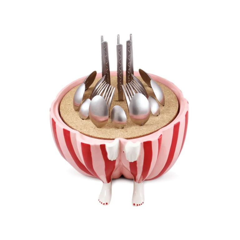 Passionnément Ceramic Holder 24 pcs Cutlery Set, the best customized gift and gifts for her and for him from Inna Carton online shop Dubai, UAE!
