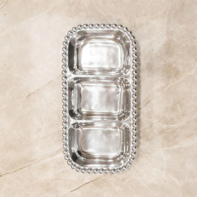Pearl Aluminium Serving Dip Platter, the best customized gift and gifts for her and for him from Inna Carton online shop Dubai, UAE!
