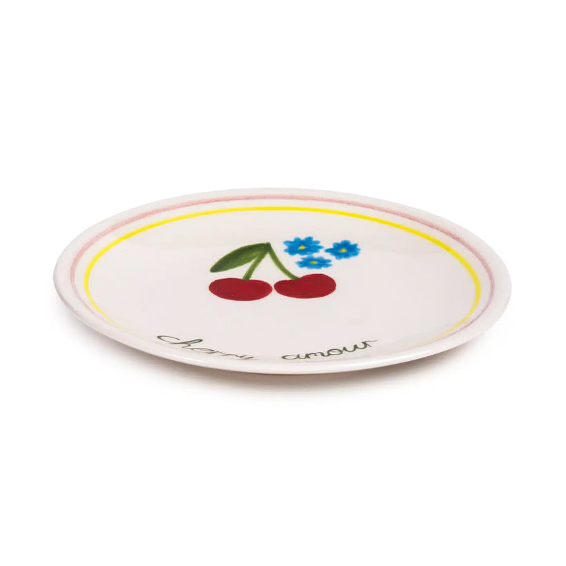 Petite Dessert Plate Cherry, the best customized gift and gifts for her and for him from Inna Carton online shop Dubai, UAE!