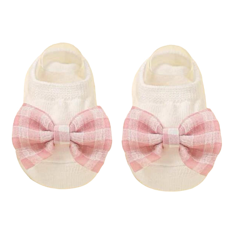 Baby Newborn Bow Socks | Checkered, shop the best Christmas gift gifts for her for him from Inna carton online store dubai, UAE!