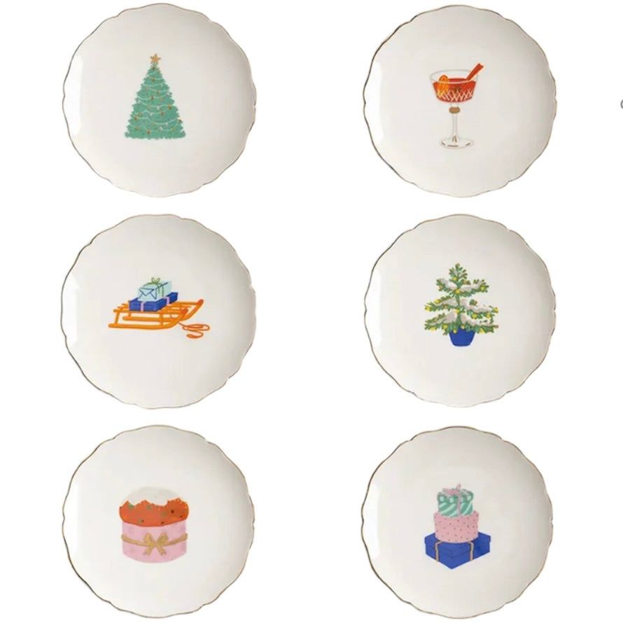 Scallop Plates Set of 6, shop the best Christmas gift gifts for her for him from Inna carton online store dubai, UAE!