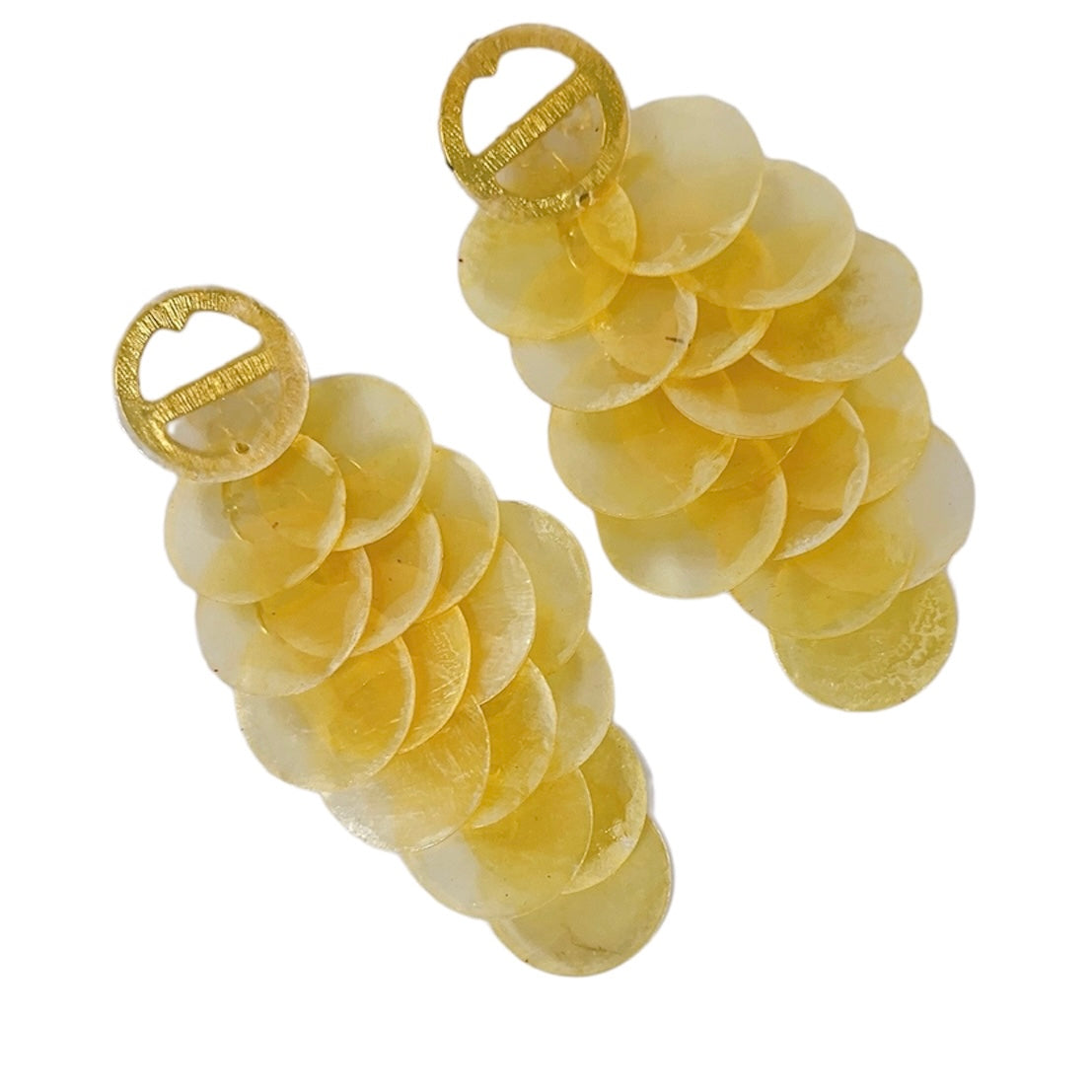 beautiful handcrafted fish scale like earrings pearl, shop the best gift gifts for her for him from Inna carton online store dubai, UAE!