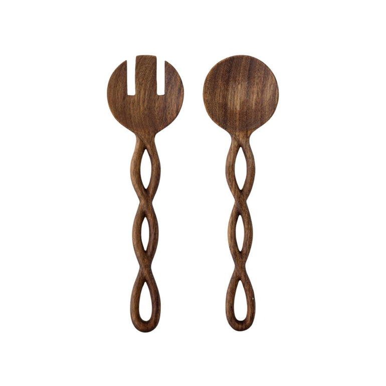 Pinar Wood Salad Server Set, the best customized gift and gifts for her and for him from Inna Carton online shop Dubai, UAE!