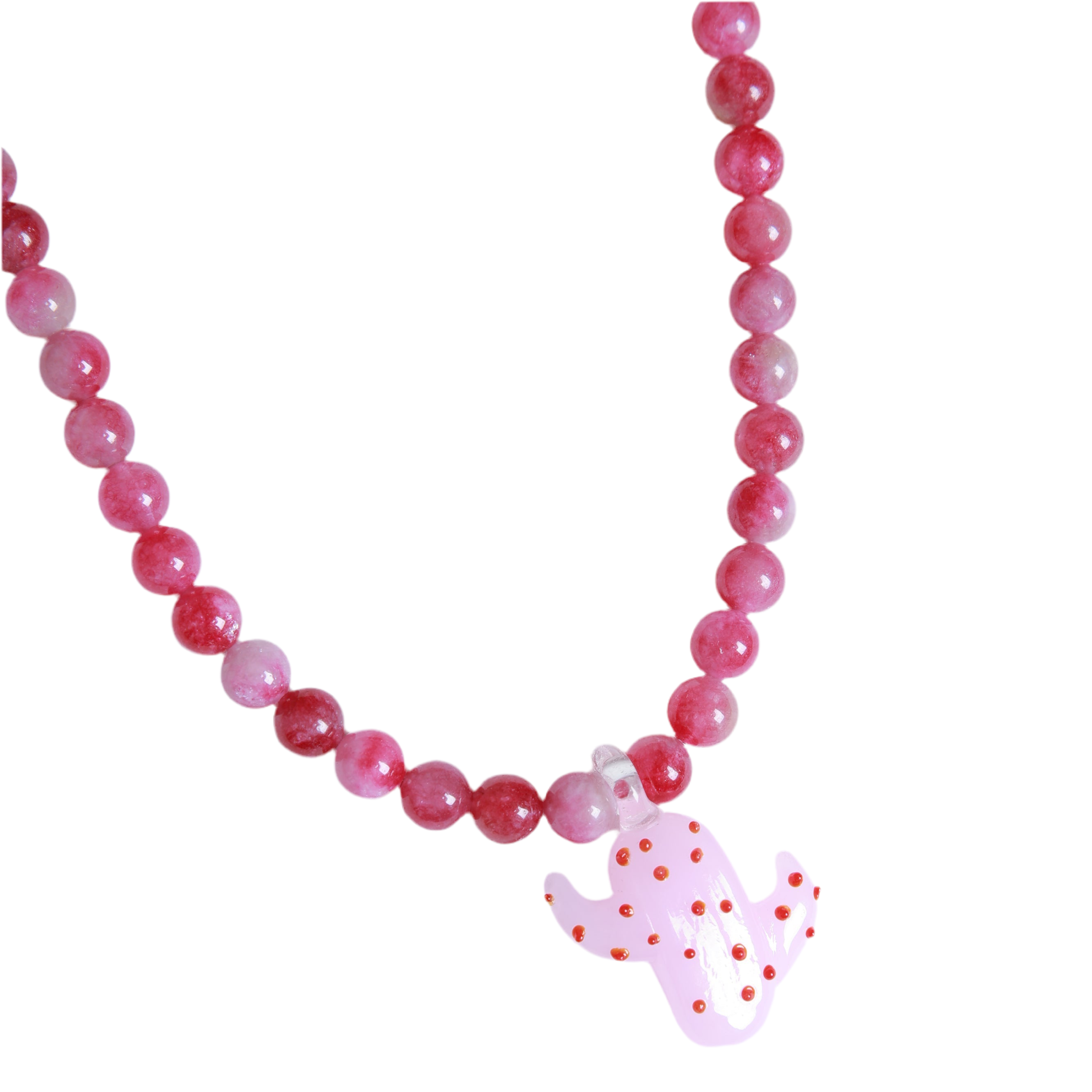 Pink Cactus Necklace, the best customized gift and gifts for her and for him from Inna Carton online shop Dubai, UAE!