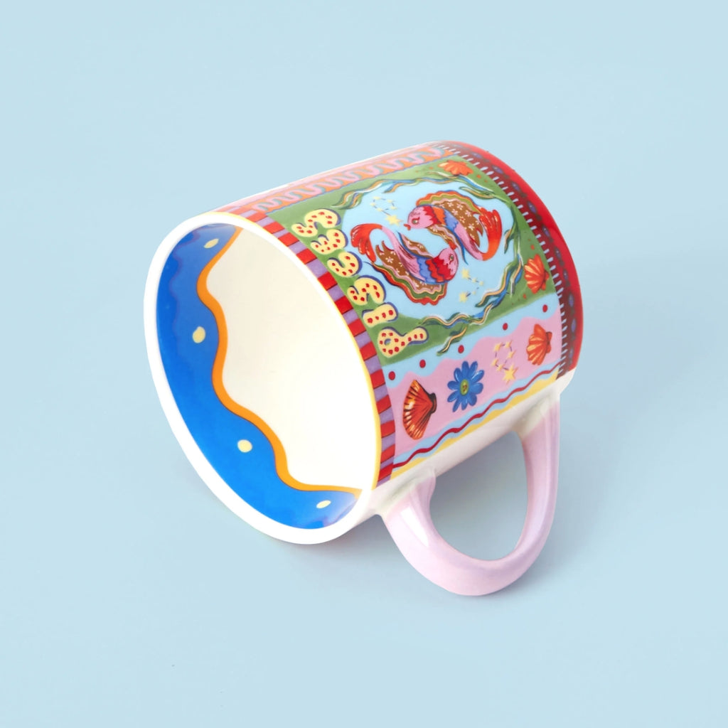 Pisces Porcelain Mug, the best customized gift and gifts for her and for him from Inna Carton online shop Dubai, UAE!