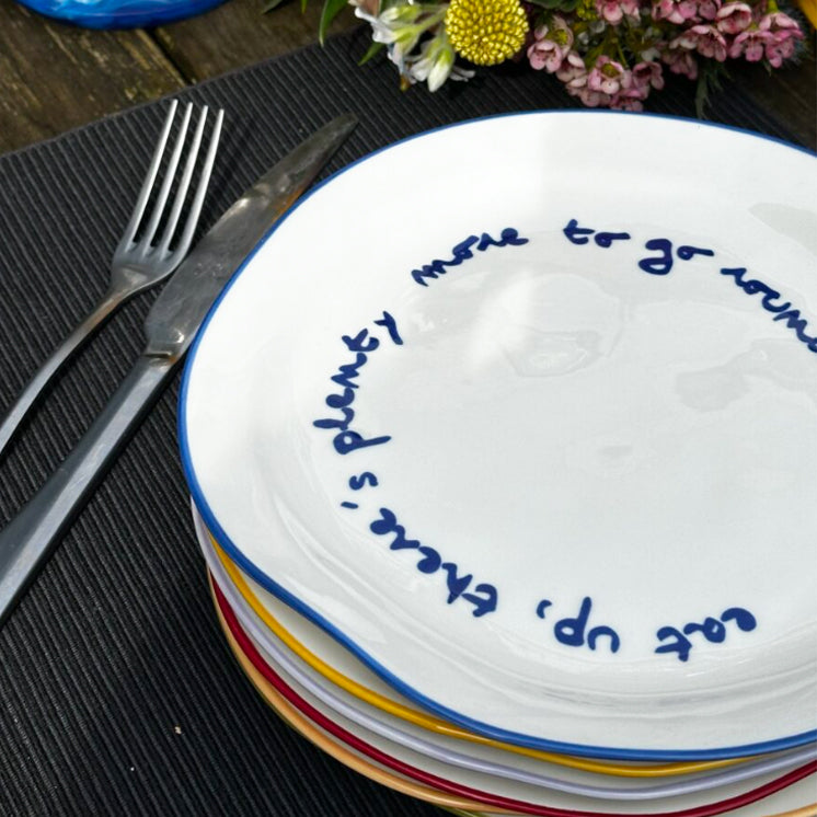 Plate Eat Up, the best customized gift and gifts for her and for him from Inna Carton online shop Dubai, UAE!
