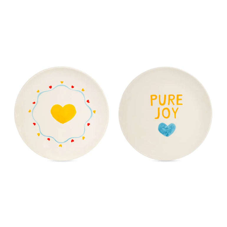 "Pure Joy" Stoneware Plates Set, the best customized gift and gifts for her and for him from Inna Carton online shop Dubai, UAE!
