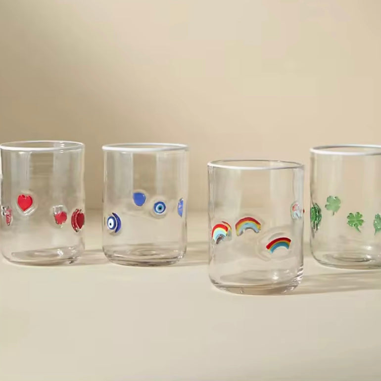 Rainbow Glass Tumblers, the best ramadan customize gift and gifts for her and for him from Inna Carton online shop Dubai, UAE!