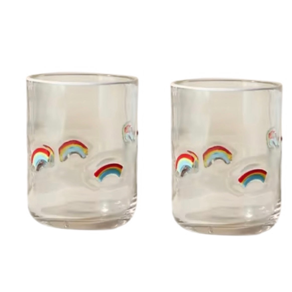 Rainbow Glass Tumblers, the best ramadan customize gift and gifts for her and for him from Inna Carton online shop Dubai, UAE!