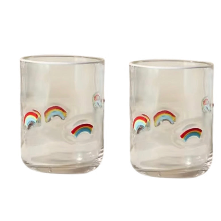 Rainbow Glass Tumblers, the best ramadan customize gift and gifts for her and for him from Inna Carton online shop Dubai, UAE!