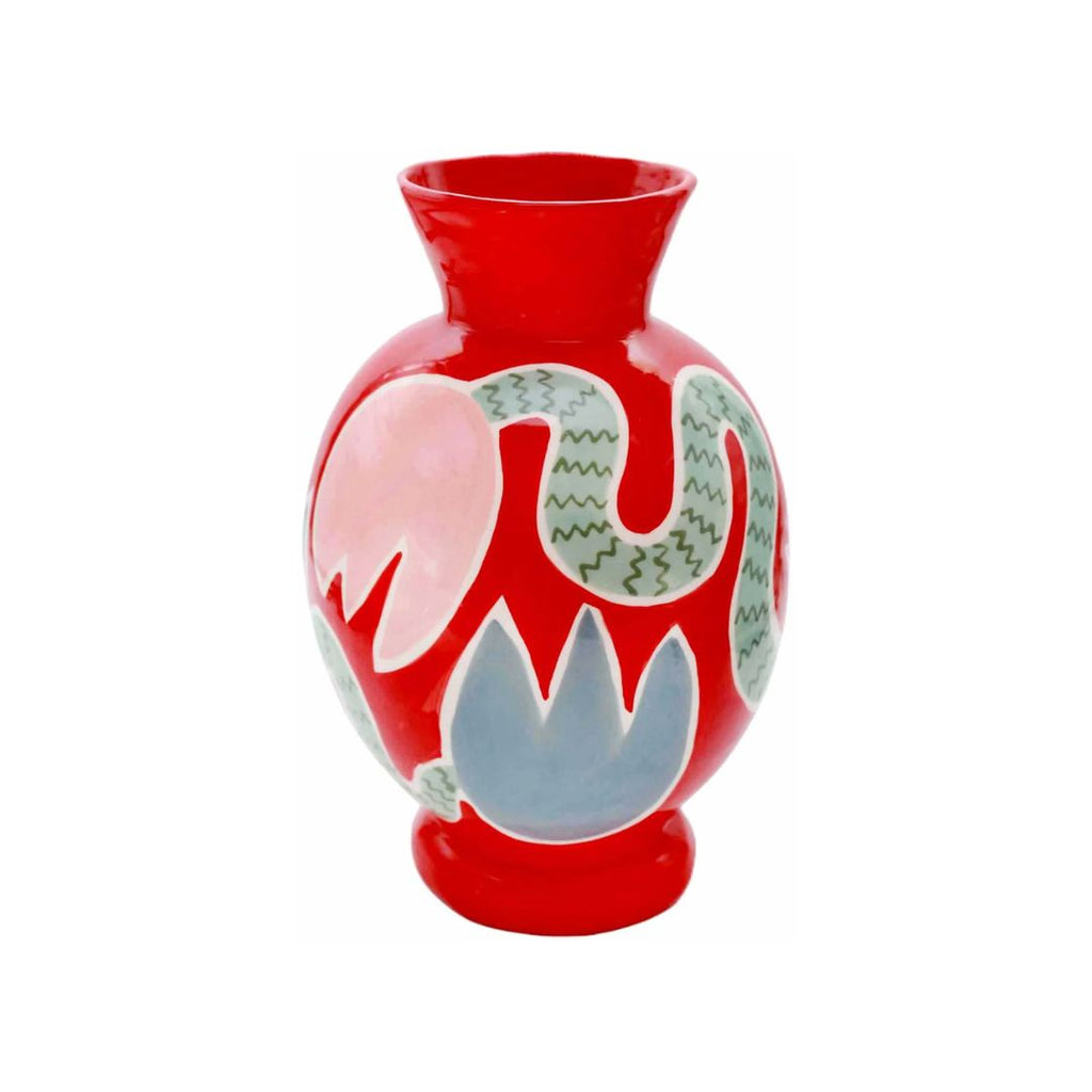 Red Tulip Vase