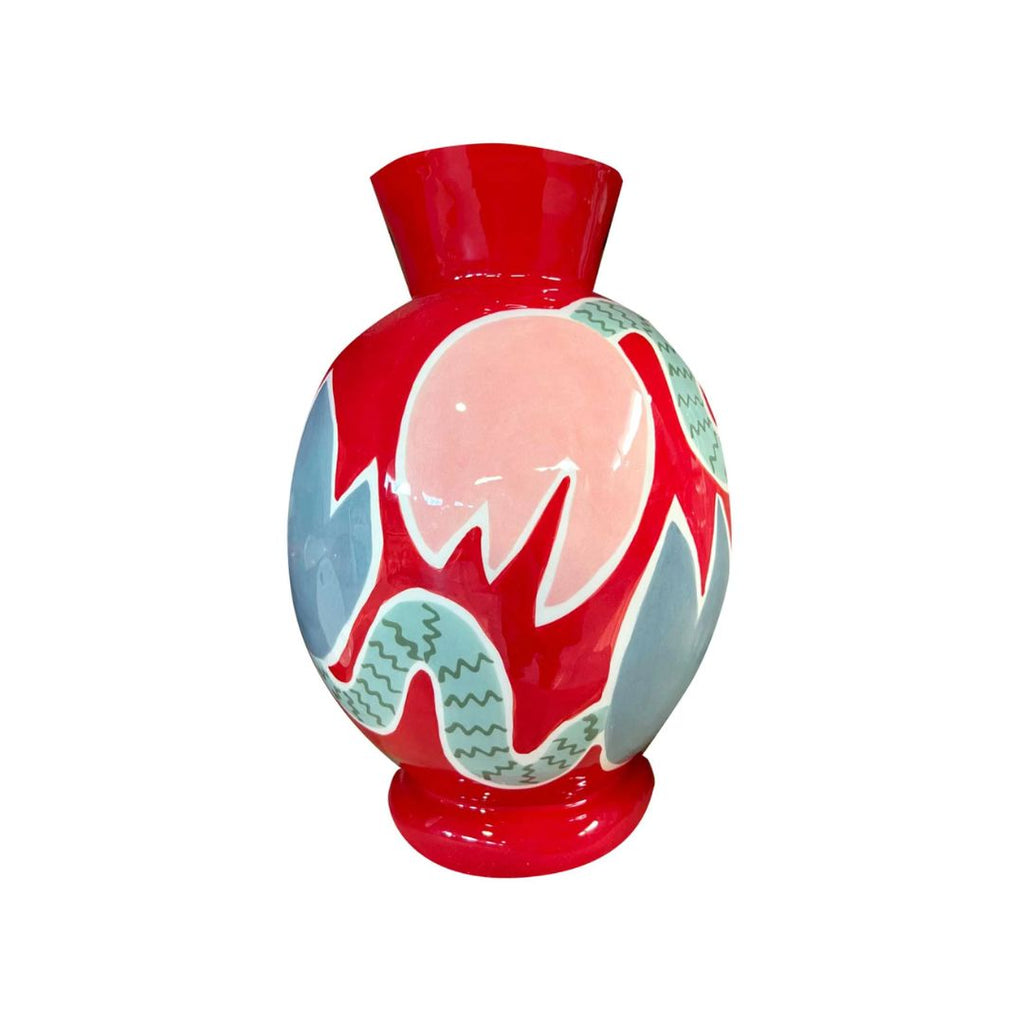 Red Tulip Vase
