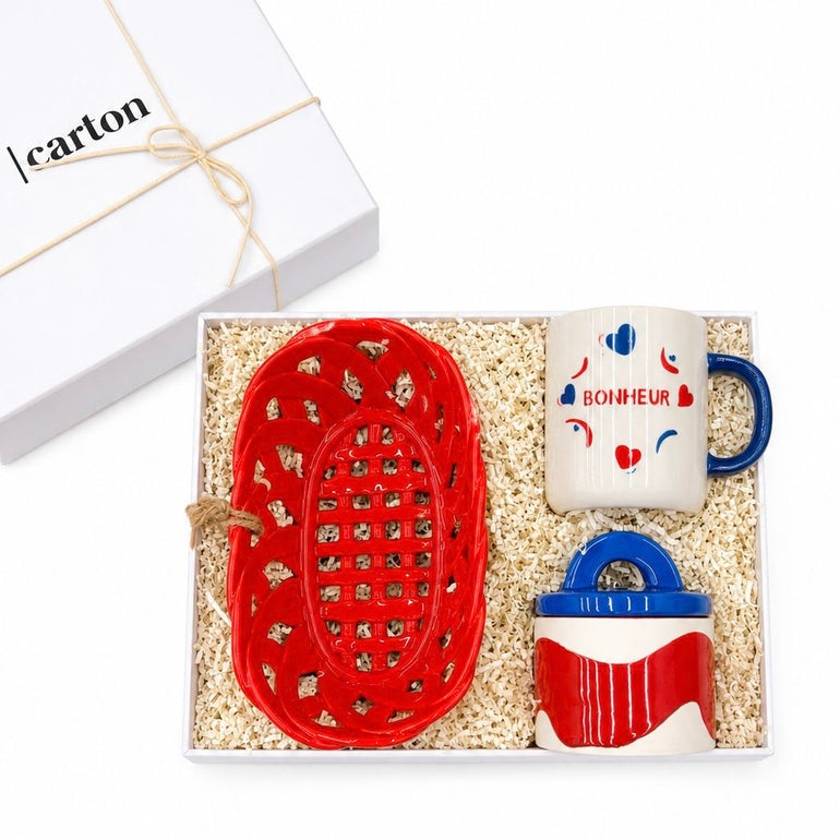 Woven Ceramic Bowl Bonheur Stoneware Mug Pablo Ceramic Candle Night Jasmine Cedar Soy wax, the best customized gift and gifts for her and for him from Inna Carton online shop Dubai, UAE!
